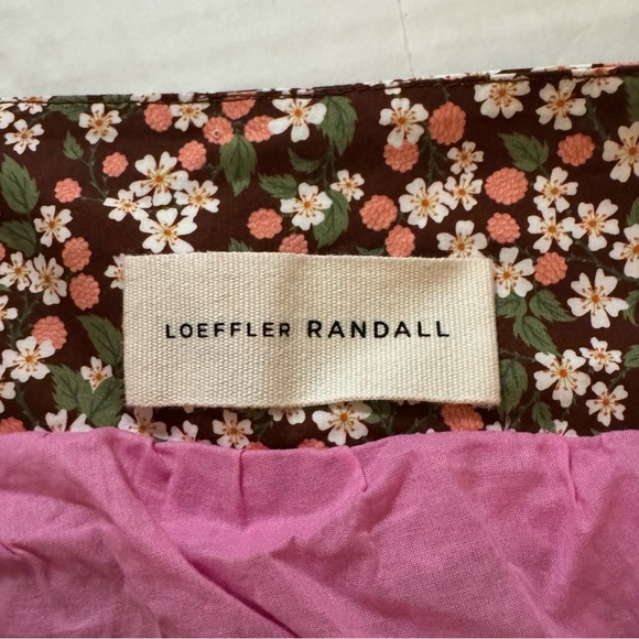 Loeffler Randall Cottagecore Fruit BerriesTie Tank Top Ruffle Maxi Dress Medium - Picture 3 of 7